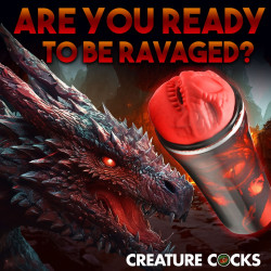 Creature Cocks Masturbateur Creature Dragon Rouge